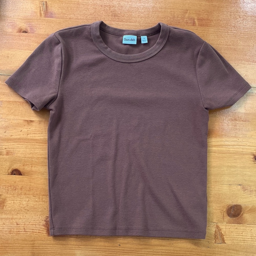 Sunday Best (Aritzia) - Little Ribbed T-Shirt